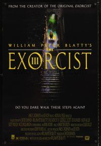2y315 EXORCIST III DS 1sh '90 George C. Scott starring in William Peter Blatty sequel!