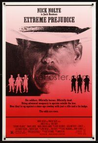 2y316 EXTREME PREJUDICE 1sh '86 cool close-up of cowboy Nick Nolte, Walter Hill directed!