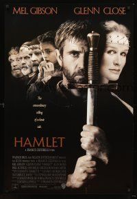 2y412 HAMLET 1sh '90 Mel Gibson, Glenn Close, Helena Bonham Carter, William Shakespeare!