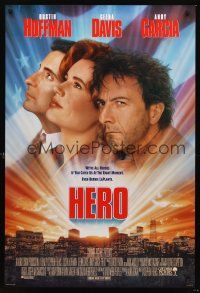 2y434 HERO int'l 1sh '92 Dustin Hoffman, Geena Davis, Andy Garcia, Joan Cusack