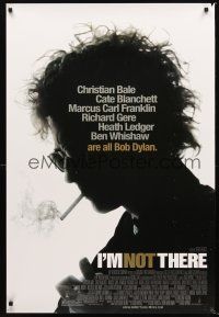2y453 I'M NOT THERE DS 1sh '07 Cate Blanchett, Christian Bale, Heath Ledger are all Bob Dylan!
