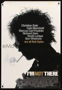 2y452 I'M NOT THERE 1sh '07 Cate Blanchett, great silhouette portrait of Bob Dylan!