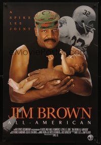 2y479 JIM BROWN: ALL-AMERICAN arthouse 1sh '02 Spike Lee, biography of football great!