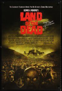 2y514 LAND OF THE DEAD 1sh '05 George Romero directed, mob of zombies!