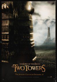 2y551 LORD OF THE RINGS: THE TWO TOWERS teaser DS 1sh '02 Peter Jackson epic, J.R.R. Tolkien!