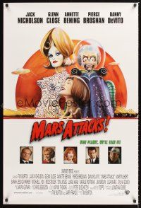 2y563 MARS ATTACKS! int'l 1sh '96 directed by Tim Burton, great image of many alien brains!