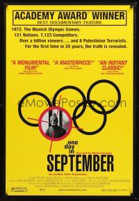 2y606 ONE DAY IN SEPTEMBER 1sh '00 1972 Munich Olympics terrorist attacks!