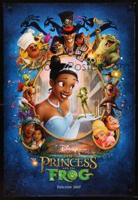 2y622 PRINCESS & THE FROG teaser DS 1sh '09 Clements & Musker, cool art of bayou characters!