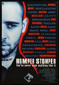 2y653 ROMPER STOMPER 1sh '93 Russell Crowe as skinhead in Australia!
