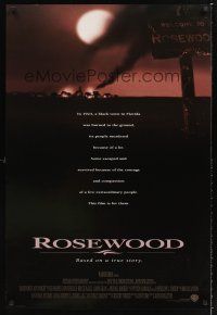 2y654 ROSEWOOD DS advance 1sh '97 Jon Voight, Ving Rhames, Don Cheadle, wild image of burning town!