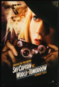 2y677 SKY CAPTAIN & THE WORLD OF TOMORROW teaser 1sh '04 pretty Gwyneth Paltrow with camera!