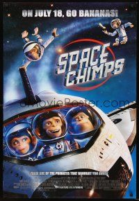 2y682 SPACE CHIMPS style A advance DS 1sh '08 Andy Samberg, Cheryl Hines & Jeff Daniels