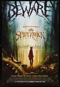 2y685 SPIDERWICK CHRONICLES IMAX advance DS 1sh '08 Freddie Highmore, creepy fantasy monsters!