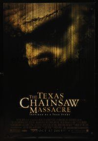 2y720 TEXAS CHAINSAW MASSACRE advance DS 1sh '03 cool horror image, Jessica Biel, Jonathan Tucker