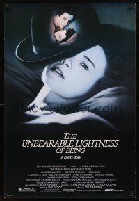2y755 UNBEARABLE LIGHTNESS OF BEING 1sh '88 Daniel Day-Lewis, Juliette Binoche, sexy Lena Olin!