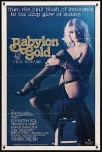 2z074 BABYLON GOLD 1sh '83 sexy Samantha Fox, Veronica Hart, Vanessa del Rio!