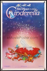 2z152 CINDERELLA 1sh R87 Walt Disney classic romantic musical fantasy cartoon!