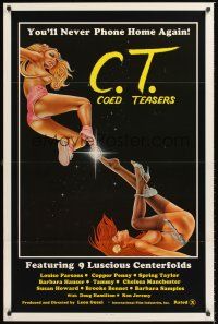 2z159 COED TEASERS 1sh '83 Ron Jeremy, sexy artwork, ET sex parody!