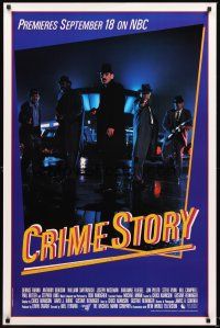 2z175 CRIME STORY TV 1sh '86 crime mystery TV series, Michael Mann produced!