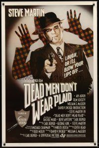 2z189 DEAD MEN DON'T WEAR PLAID 1sh '82 Steve Martin will blow your lips off if you don't laugh!