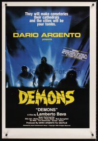 2z200 DEMONS 1sh '85 the cities will be your tombs, cool artwork of monsters by E. Sciotti!
