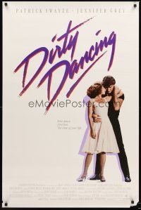 2z210 DIRTY DANCING 1sh '87 classic image of Patrick Swayze & Jennifer Grey in sexy embrace!