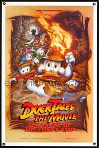 2z220 DUCKTALES: THE MOVIE DS 1sh '90 Walt Disney, Scrooge McDuck, Huey, Duey, & Louie!