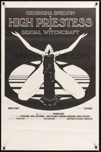 2z350 HIGH PRIESTESS OF SEXUAL WITCHCRAFT 1sh '73 Georgina Spelvin, sexy art of woman w/candle!