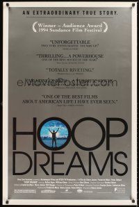 2z357 HOOP DREAMS 1sh '94 powerful basketball documentary, an extraordinary true story!