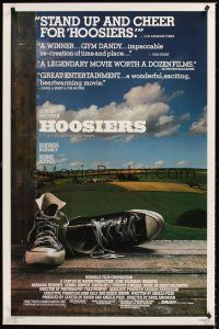 2z358 HOOSIERS 1sh '86 Indiana college sports, best basketball movie ever, great image!