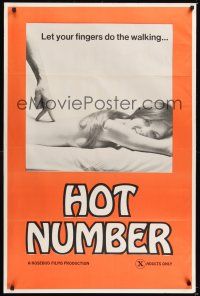 2z361 HOT NUMBER 1sh 1970s AT&T slogan parody showing fingers 'walking' on a naked woman!
