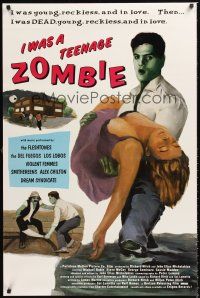 2z370 I WAS A TEENAGE ZOMBIE video 1sh '87 music by Los Lobos, Violent Femmes & The Smithereens!