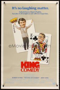 2z404 KING OF COMEDY 1sh '83 Robert De Niro, Jerry Lewis, directed by Martin Scorsese!