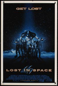 2z451 LOST IN SPACE advance 1sh '98 William Hurt, Matt LeBlanc, Heather Graham, Gary Oldman!