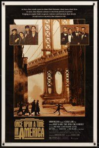 2z571 ONCE UPON A TIME IN AMERICA 1sh '84 Robert De Niro, James Woods, directed by Sergio Leone!