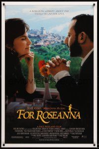 2z666 ROSEANNA'S GRAVE DS 1sh '97 close-up of Jean Reno & Mercedes Ruehl eating together!