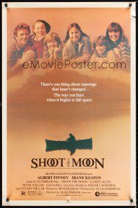 2z701 SHOOT THE MOON 1sh '82 Albert Finney & Diane Keaton can't fall out of love!