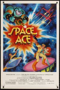 2z720 SPACE ACE 1sh '83 Don Bluth animated video game, on laserdisc!