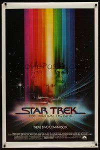 2z726 STAR TREK advance 1sh '79 cool art of William Shatner, Nimoy & Khambatta by Bob Peak!