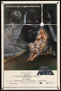 2z738 STAR WARS video style A 1sh 1982 George Lucas classic sci-fi epic, great art by Tom Jung!