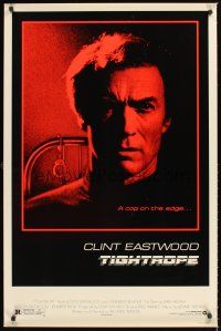2z784 TIGHTROPE 1sh '84 Clint Eastwood is a cop on the edge, cool handcuff image!