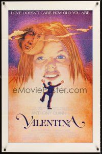 2z813 VALENTINA 1sh '83 Isabel Arce, Anthony Quinn, Paloma Gomez in title role, cool artwork!