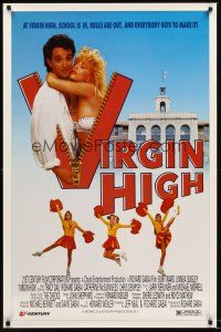 2z825 VIRGIN HIGH 1sh '91 Richard Gabai, Tracy Dali & Burt Ward in wacky teen comedy!