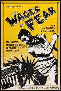 2z831 WAGES OF FEAR 1sh R90s Yves Montand, Henri-Georges Clouzot's suspense classic!