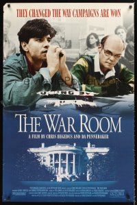 2z834 WAR ROOM int'l 1sh '93 Bill Clinton's campaign documentary, James Carville & Stephanopoulos!