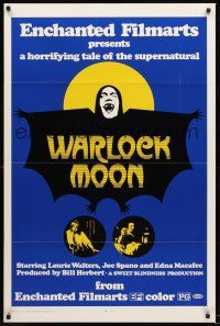2z836 WARLOCK MOON 1sh '75 Laurie Walters in a horrifying tale of the supernatural!