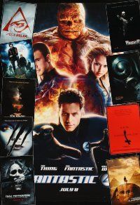 3a061 LOT OF 30 UNFOLDED DOUBLE-SIDED HORROR/SCIFI/FANTASY ONE-SHEETS '90s-10s Fantastic 4 & more!