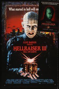 3a072 LOT OF 9 UNFOLDED HELLRAISER ONE-SHEETS '90s from Hell on Earth AND Bloodline!