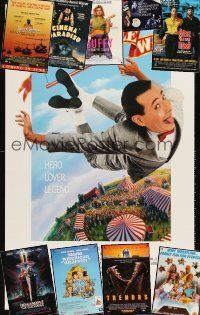 3a077 LOT OF 40 UNFOLDED AND FORMERLY FOLDED VIDEO ONE-SHEETS '80s-90s Big Top Peewee & more!