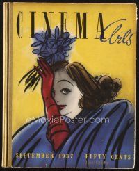 3a009 CINEMA ARTS 1937 vol 1 no 3 limited edition hardcover #367/700, art of Joan Crawford by Fabry